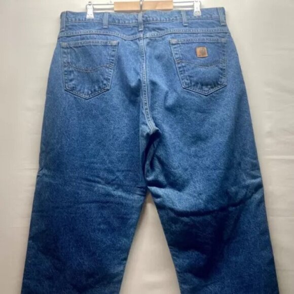 Carhartt Jeans Men's 42 X 30 5 Pocket Medium Wash Straight Leg EUC - Picture 4 of 15